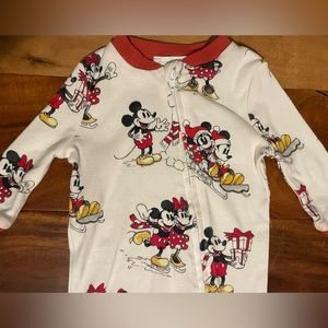 Mickey and Minnie Mouse footed pajamas